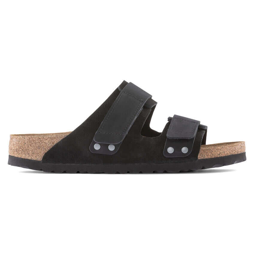 Birkenstock Uji Black Nubuck/Suede Leather