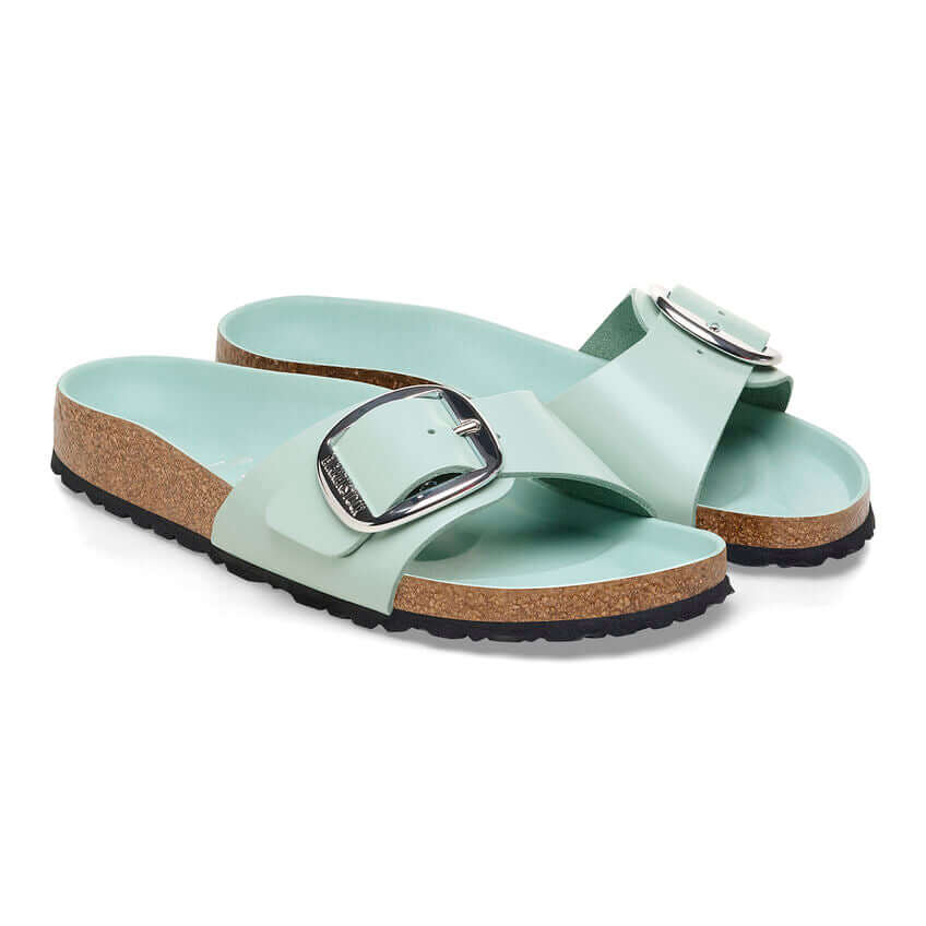 Birkenstock Madrid Big Buckle Shine Surf Green