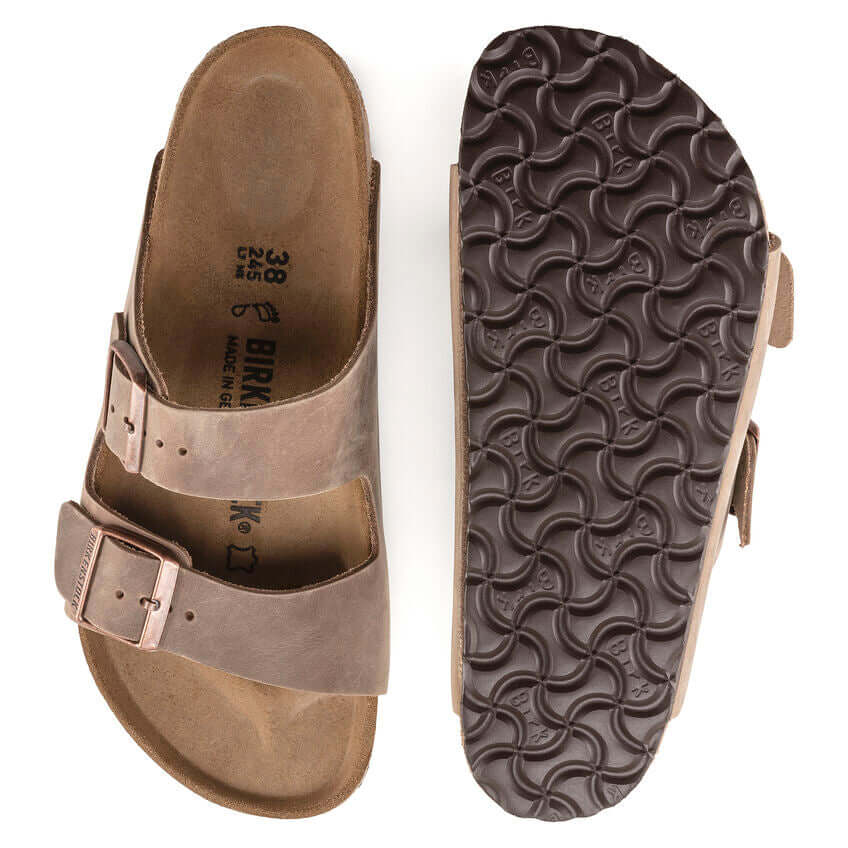 Birkenstock Arizona Tobacco Brown Oiled Leather