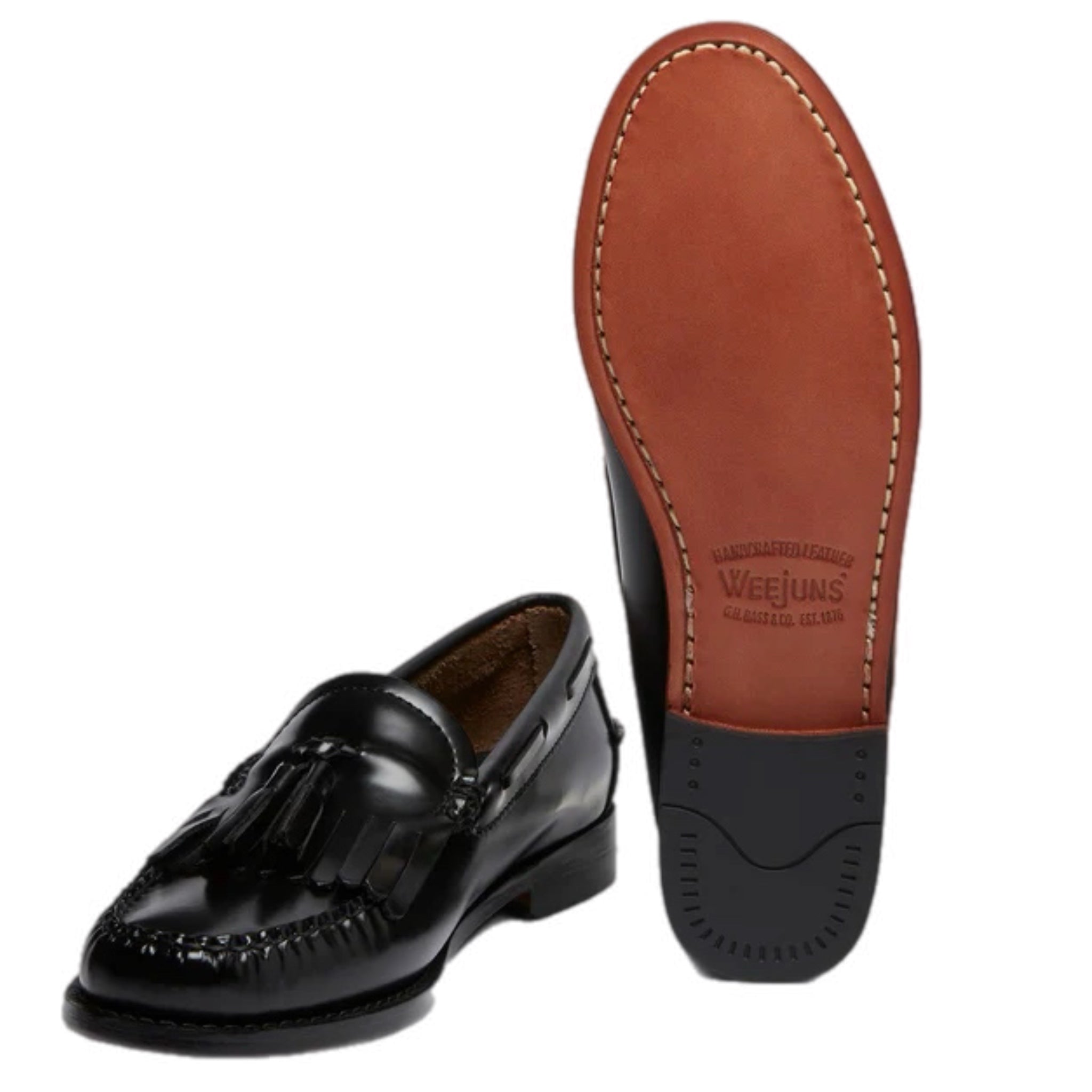 GH Bass Esther Kiltie Tassel Loafers Black