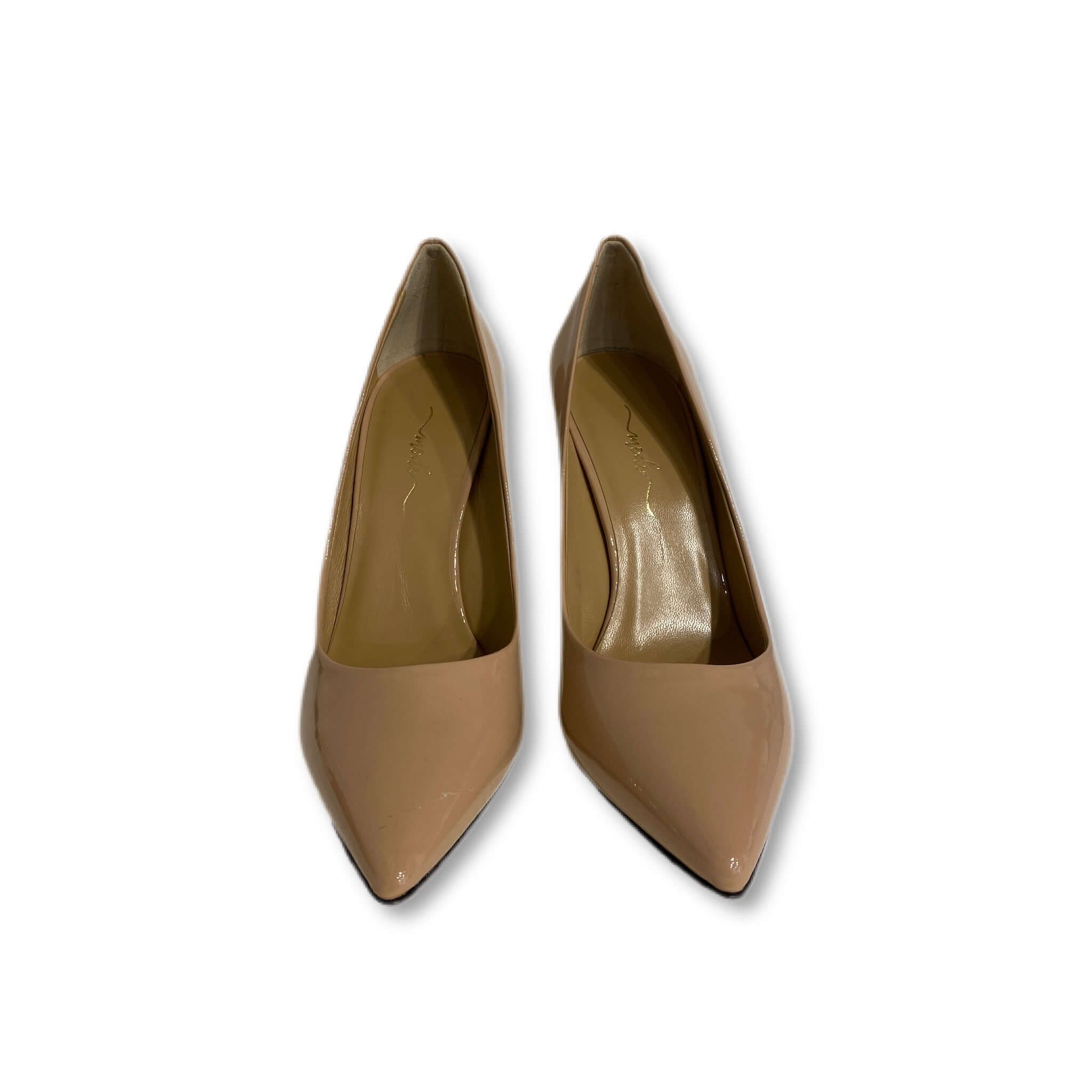 Patent leather pumps