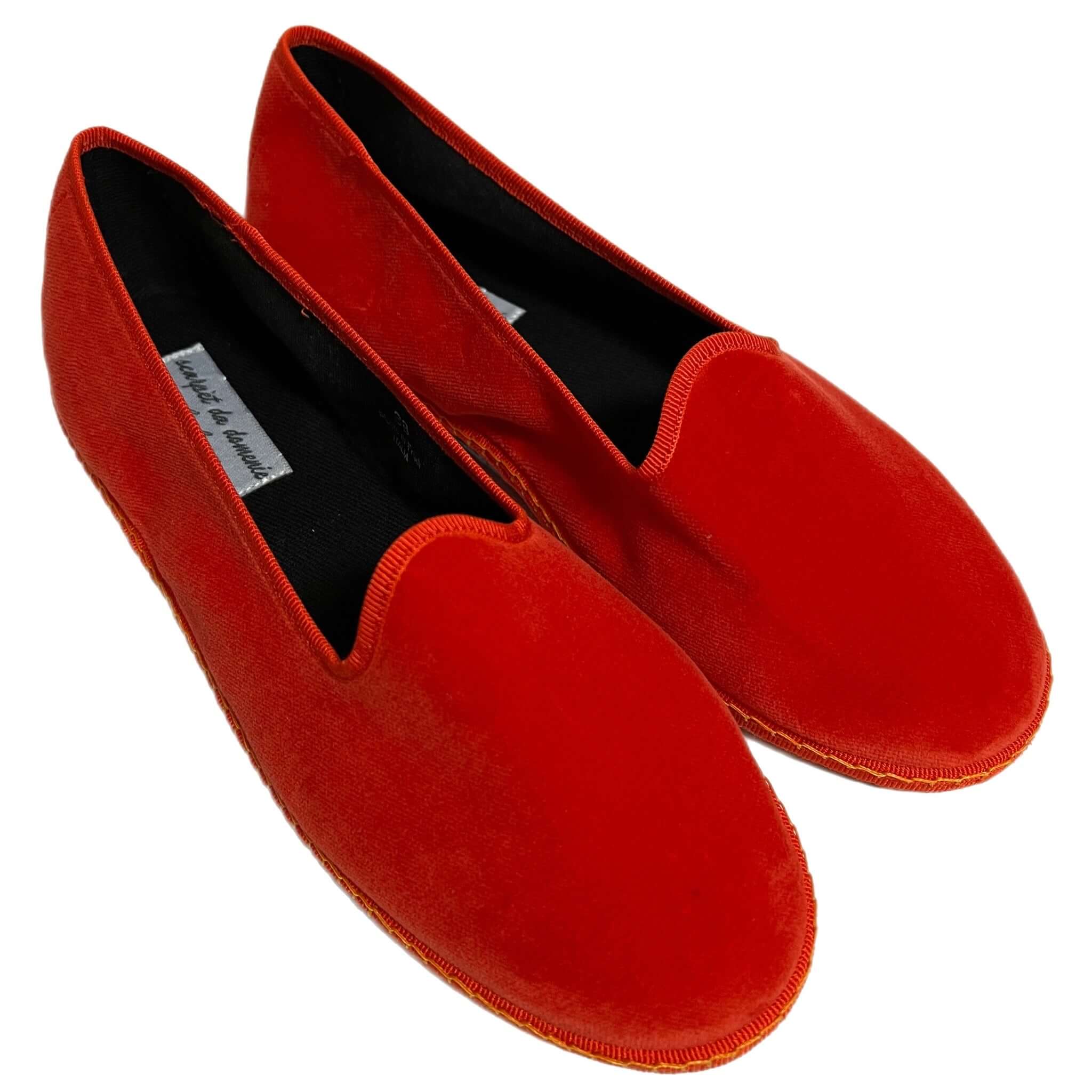 Friulane in velluto - ARANCIO