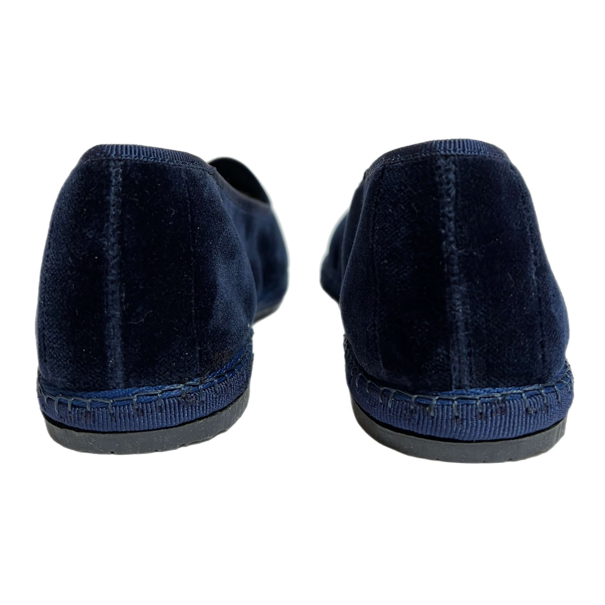 Friulian shoes in velvet - BLUE