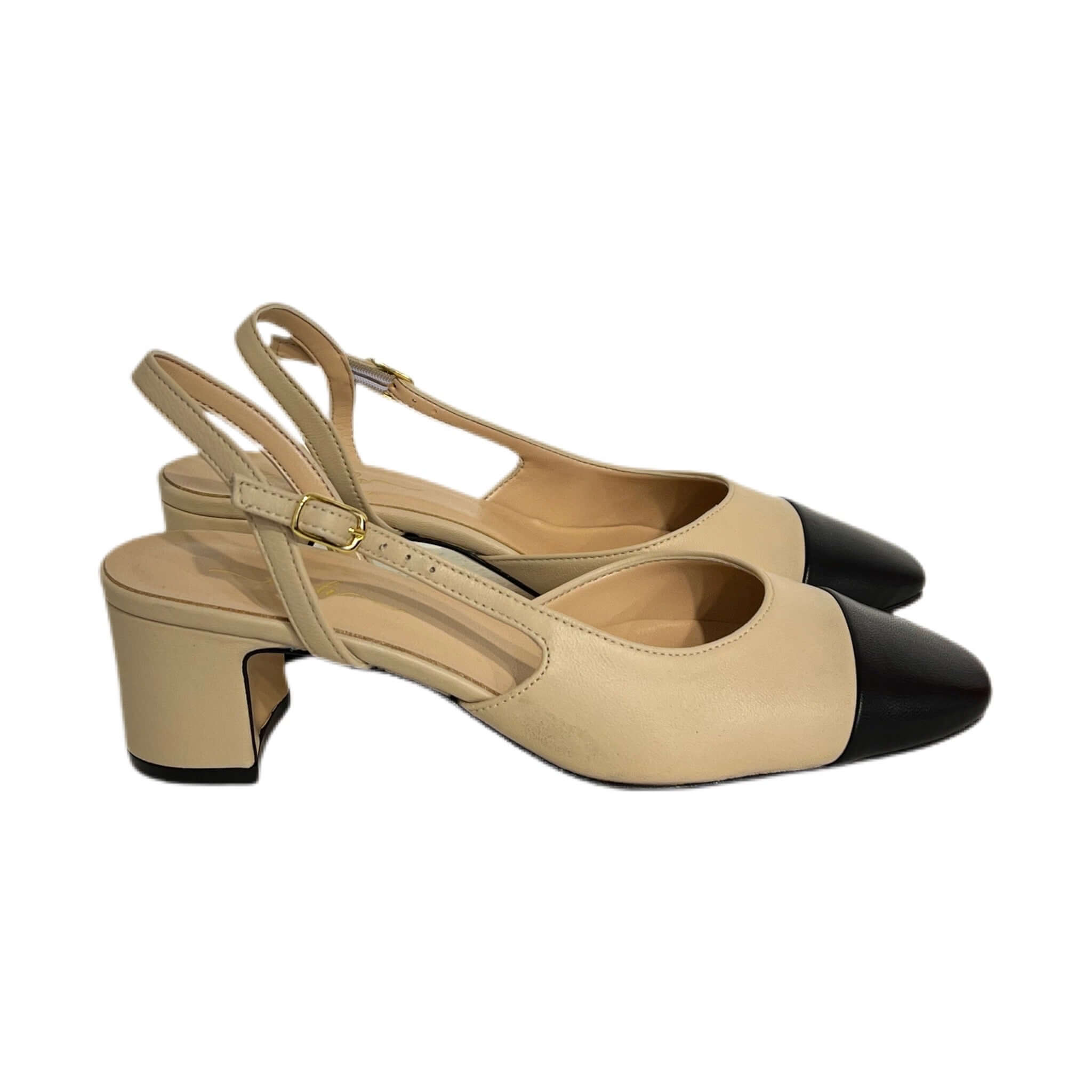 Two-tone Slingbacks