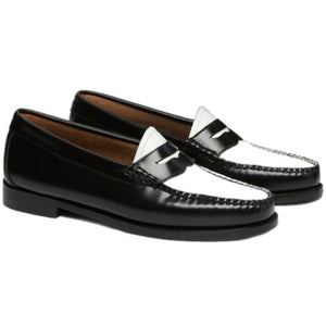 G.H. BASS Weejuns Penny Loafers Black & White