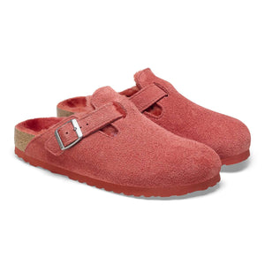 Birkenstock Boston Shearling Sienna Red