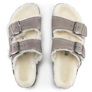 Birkenstock Arizona Shearling Stone Coin
