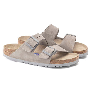 Birkenstock Arizona SFB Stone Coin Suede Leather