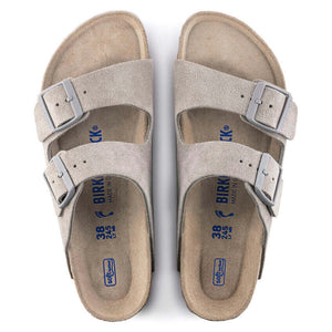 Birkenstock Arizona SFB Stone Coin Suede Leather