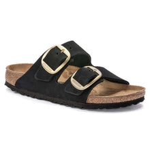 Carica l&#39;immagine nel visualizzatore di Gallery, Birkenstock Arizona Big Buckle black Nubuck Leather
