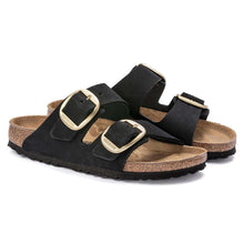 Carica l&#39;immagine nel visualizzatore di Gallery, Birkenstock Arizona Big Buckle black Nubuck Leather
