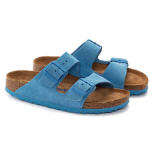 Carica l&#39;immagine nel visualizzatore di Gallery, Birkenstock Arizona SFB Sky Blue Suede Leather
