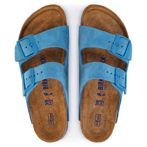 Birkenstock Arizona SFB Sky Blue Suede Leather