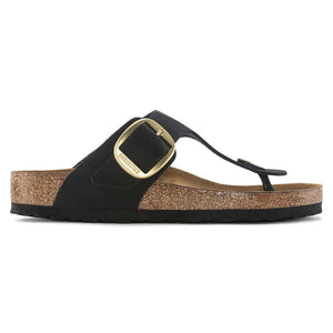 Birkenstock Gizeh Big Buckle black Nubuck Leather