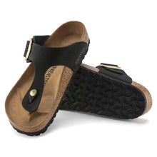 Carica l&#39;immagine nel visualizzatore di Gallery, Birkenstock Gizeh Big Buckle black Nubuck Leather
