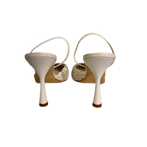 Slingback con ricamo