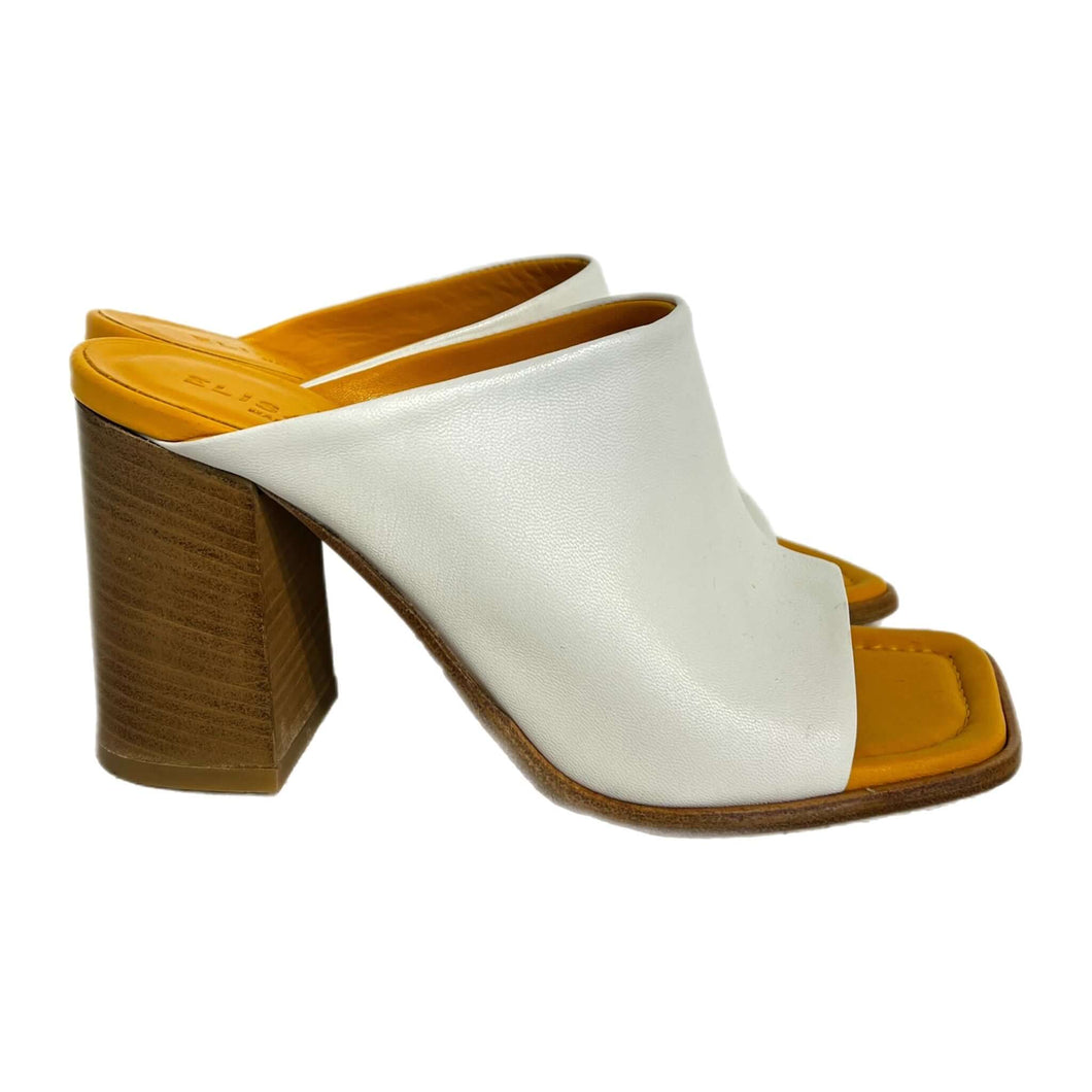 Mules in pelle