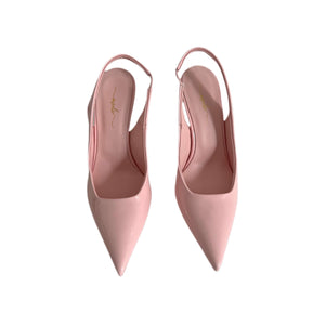 Slingback in vernice