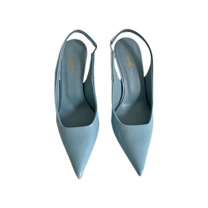 Slingback in vernice