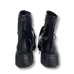 Lace up combat boots